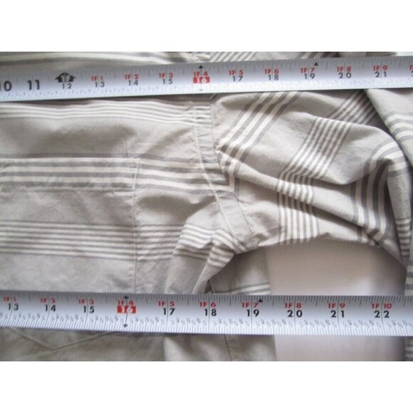 Men J Crew Stripe Button 100% Cotton Long Sleeve Shirt Sz M (MT437) - Picture 6 of 9